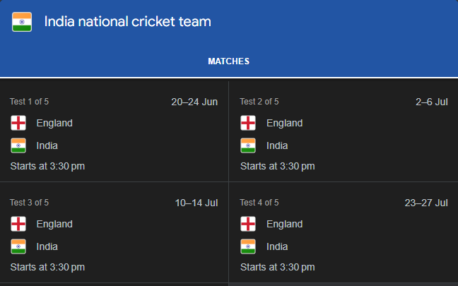 indian cricket team